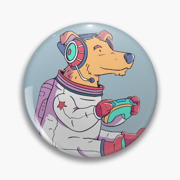 Item preview, Cute Gamer Animal Cartoon // Space Dog Gamer designed and sold by SLAG-Creative.