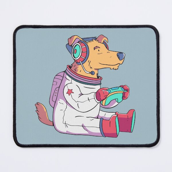 Item preview, Cute Gamer Animal Cartoon // Space Dog Gamer designed and sold by SLAG-Creative.