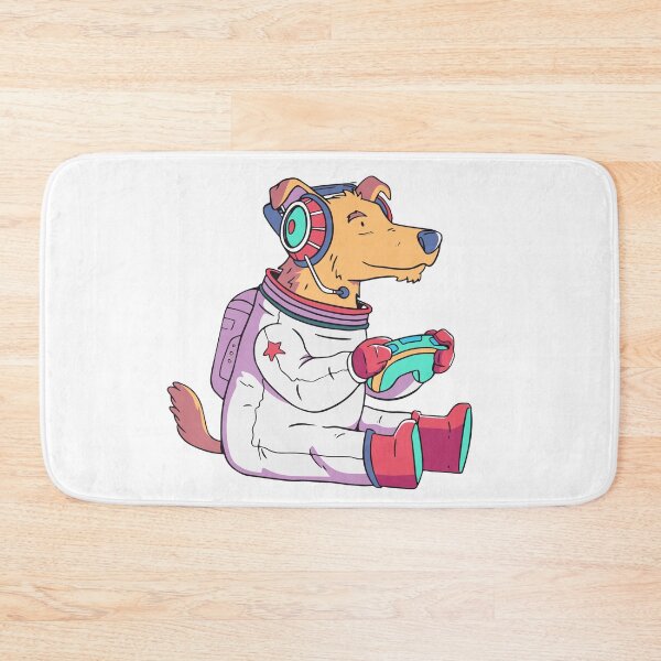 Item preview, Cute Gamer Animal Cartoon // Space Dog Gamer designed and sold by SLAG-Creative.