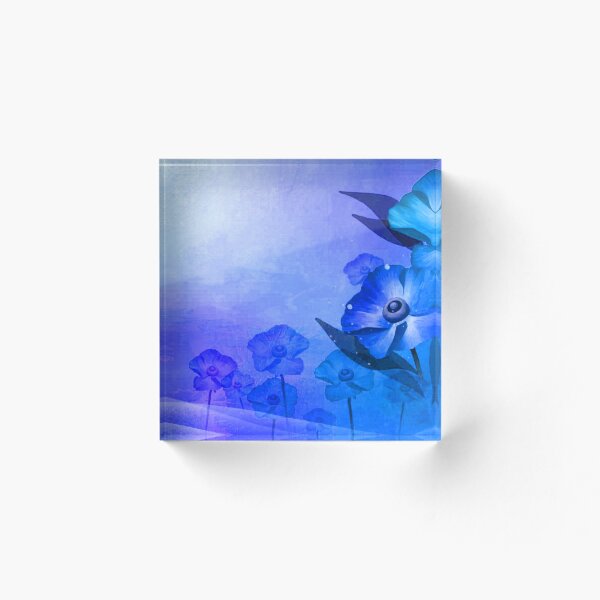 Item preview, Beautiful Soft Indigo Flowers Design designed and sold by NexusArts.