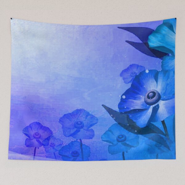Artikelvorschau, Schönes weiches Indigo-Blumen-Design entworfen und verkauft von NexusArts.