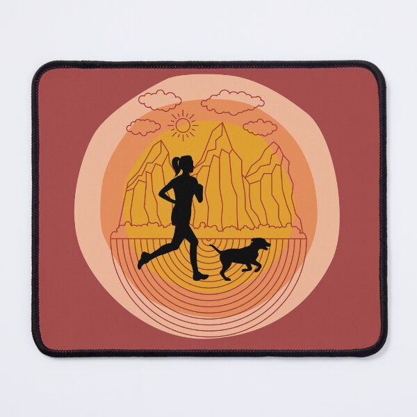 Item preview, Woman Running with Dog designed and sold by Ashley Dennis.