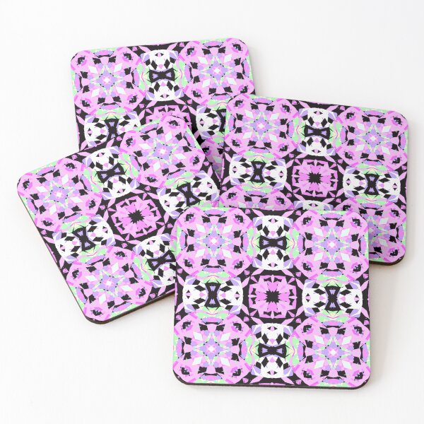 Item preview, Pink Green Black Halloween Party Trick or Treat Geometric Pattern - For A Modern Witch designed and sold by PatternPerfect.