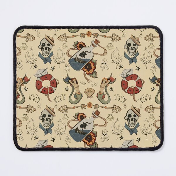 Item preview, Sea Tattoo Repeating Pattern designed and sold by Amanda Irene.