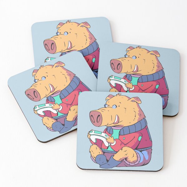 Item preview, Cute Gamer Animal Cartoon // Warthog Gamer designed and sold by SLAG-Creative.