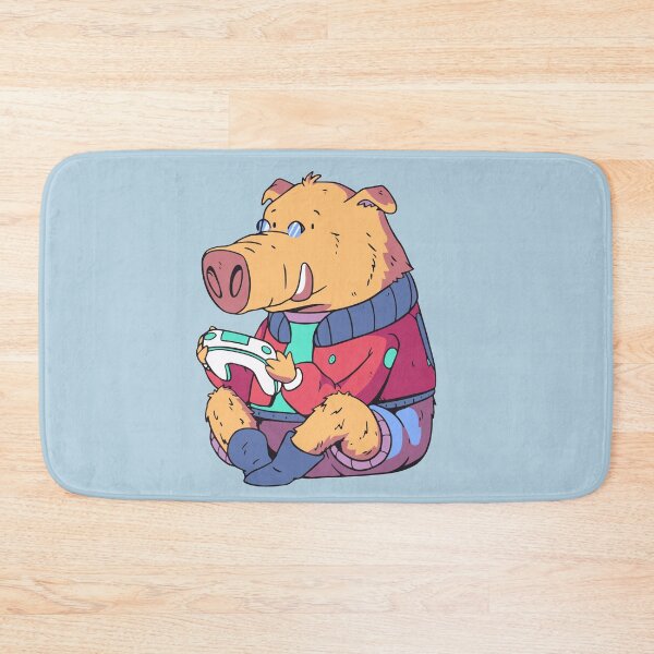 Item preview, Cute Gamer Animal Cartoon // Warthog Gamer designed and sold by SLAG-Creative.