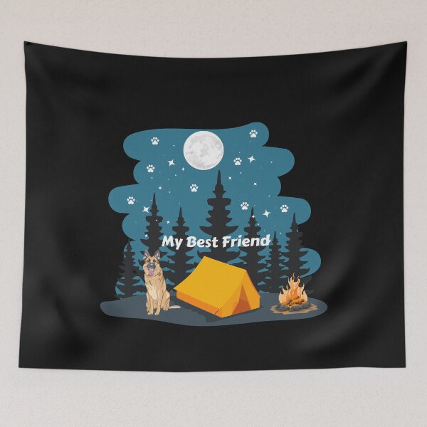 Item preview, I take my best friend camping designed and sold by Dreamingnewfie.