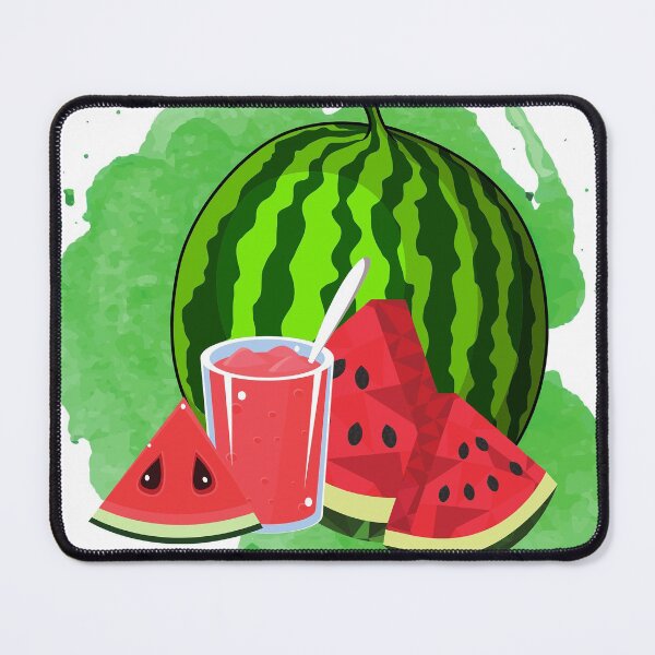 Item preview, Watermelon Watercolor still life painting art designed and sold by dreamofdenim.