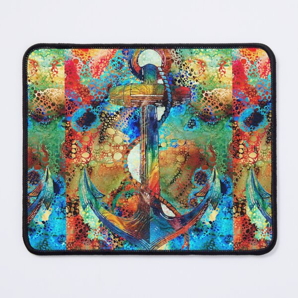 Item preview, Tropical Art Decor - Colorful Anchor Art - Sharon Cummings designed and sold by Sharon Cummings Art.