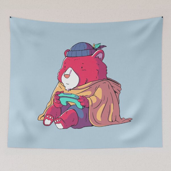 Item preview, Cute Gamer Animal Cartoon // Bear Gamer designed and sold by SLAG-Creative.