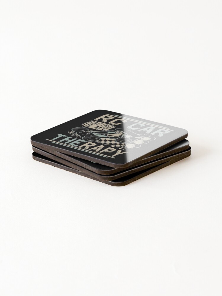 Thumbnail 4 of 5, Coasters (Set of 4), RC Racing Car Model Car Racing Remote Control Saying Design designed and sold by brunsch-print.