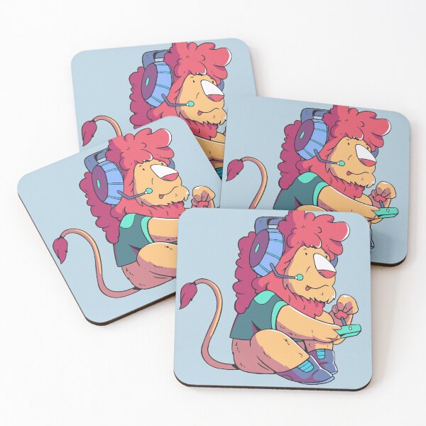 Item preview, Cute Gamer Animal Cartoon // Lion Gamer designed and sold by SLAG-Creative.