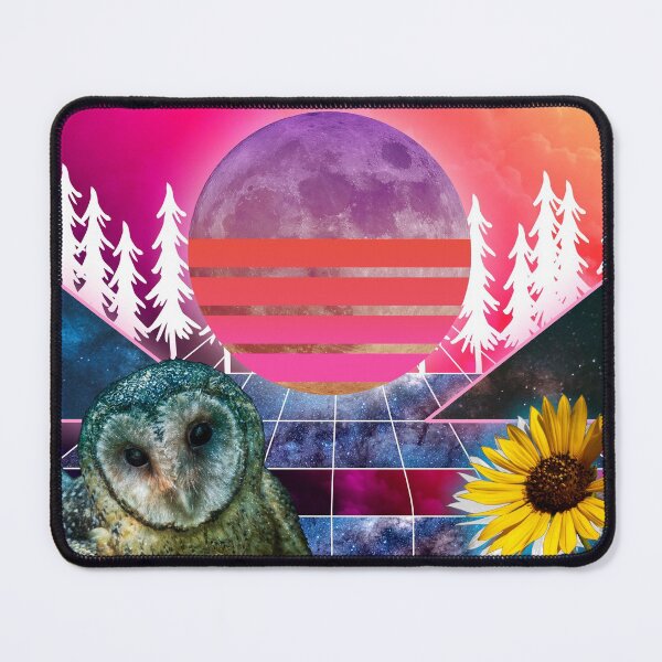 Item preview, Vaporwave Celestial Owl Collage designed and sold by Jelly Turnip.