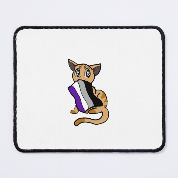 Item preview, Ace pride ginger cat designed and sold by Dollymeds.