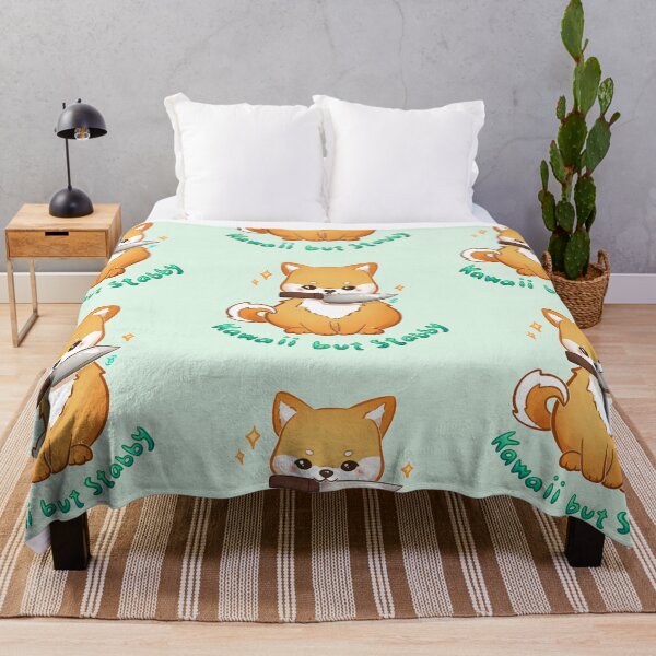 Item preview, Kawaii but Stabby Shiba designed and sold by heysoleilart.