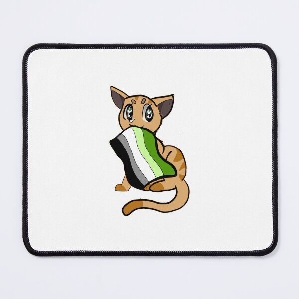 Item preview, Aromantic ginger pride cat designed and sold by Dollymeds.