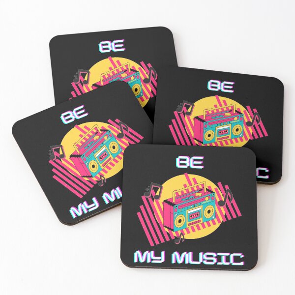 Item preview, Music design with pink retro with a quote "BE MY MUSIC". designed and sold by THEPURITYSTAR.