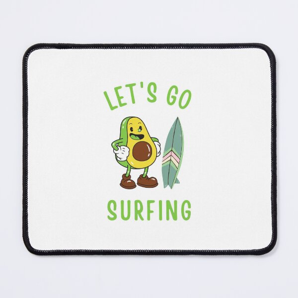 Item preview, Funny Avocado Surfing - Let's Go Surfing designed and sold by HDTees4U.