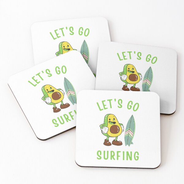 Item preview, Funny Avocado Surfing - Let's Go Surfing designed and sold by HDTees4U.