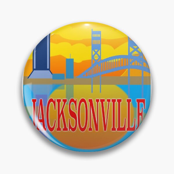 Item preview, Sunny Jacksonville Skyline Beside The St. John River Graphic designed and sold by EdwardMonet.
