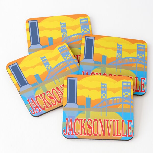 Item preview, Sunny Jacksonville Skyline Beside The St. John River Graphic designed and sold by EdwardMonet.