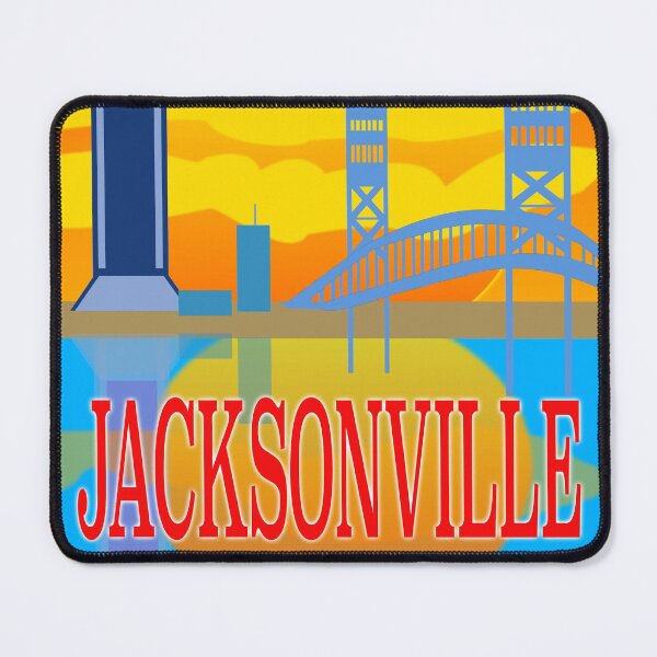Item preview, Sunny Jacksonville Skyline Beside The St. John River Graphic designed and sold by EdwardMonet.