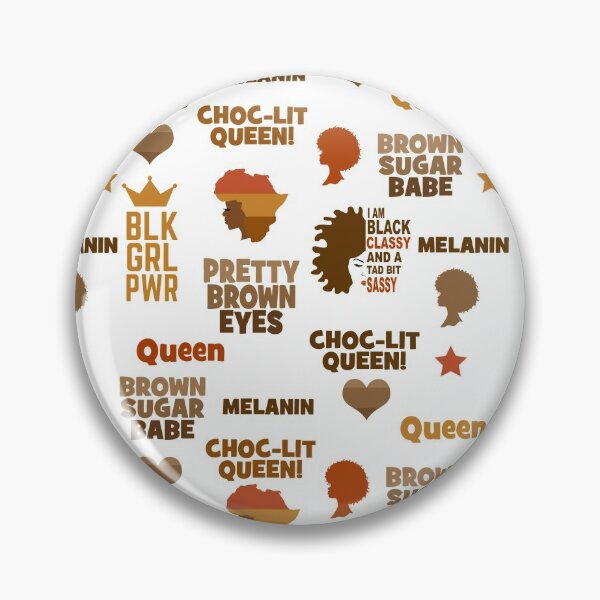 Item preview, Patrón de melanina Choc-Lit Queen Brown Sugar Babe designed and sold by blackartmatters.