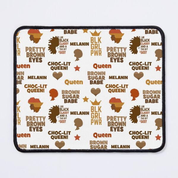 Item preview, Choc-Lit Queen Brown Sugar Babe Melanin Pattern designed and sold by blackartmatters.