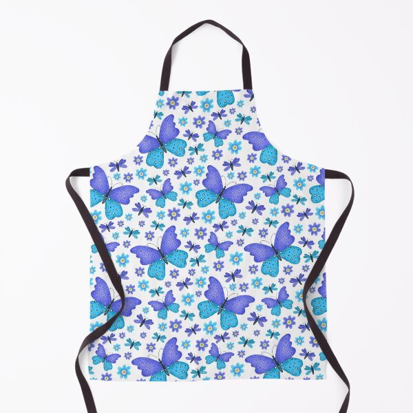 Item preview, Purple/blue butterfly and flower pattern designed and sold by Zendays.