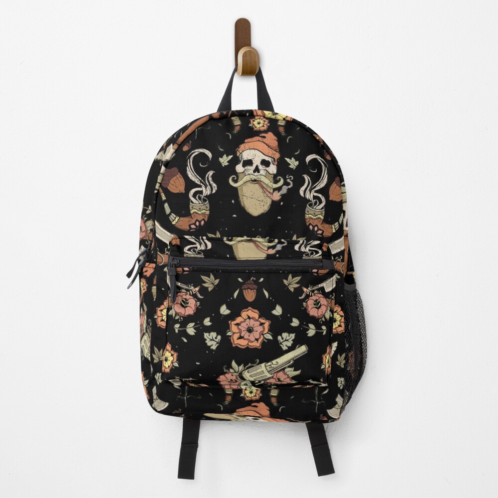 Black and Pink Woodsman Backpack