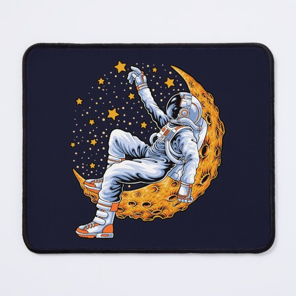 Item preview, Astronaut Lying Moon - Hand Drawn designed and sold by Ravensdesign.