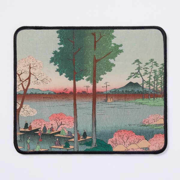 Item preview, Spring Suwa Shrine Vintage Ukiyo-e Japanese Art designed and sold by VintageArchive.