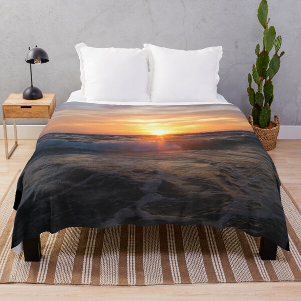 Item preview, Sunset on the Stormy Ocean Waves designed and sold by czavonarola.