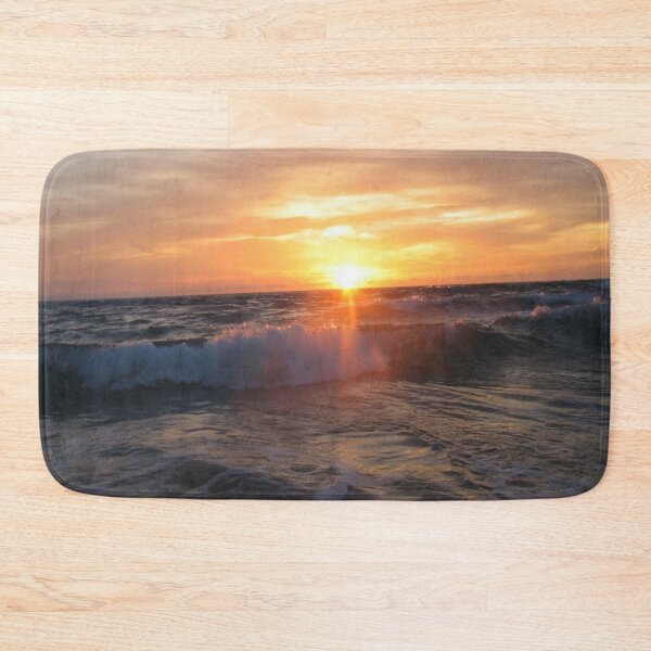 Item preview, Sunset on the Stormy Ocean Waves designed and sold by czavonarola.