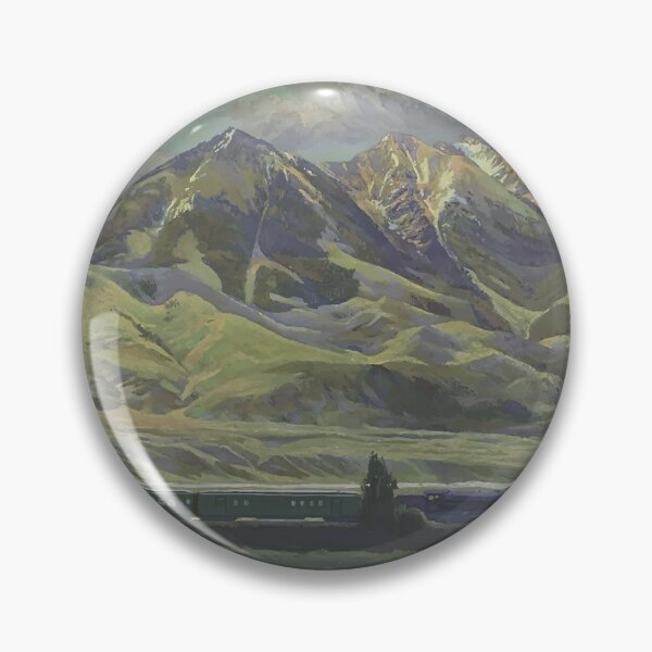 Item preview, Montana Mountain Train Illustration Postcard designed and sold by xostarboyxo.