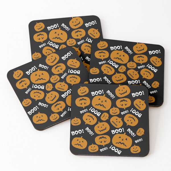 Item preview, Pumpkin faces halloween pattern designed and sold by urban-color.