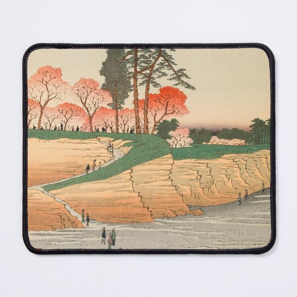 Item preview, Spring Gotenyama Shinagawa Vintage Ukiyo-e Japanese Art designed and sold by VintageArchive.