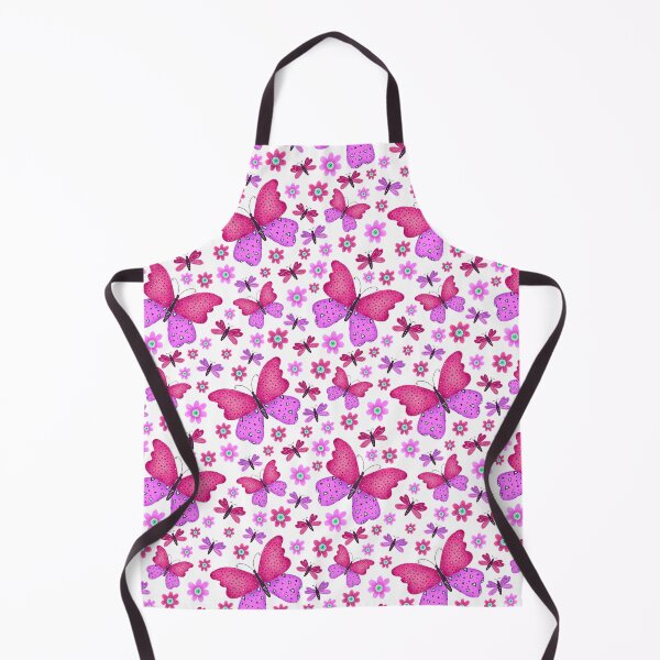 Item preview, Pink and red butterfly and flower pattern designed and sold by Zendays.