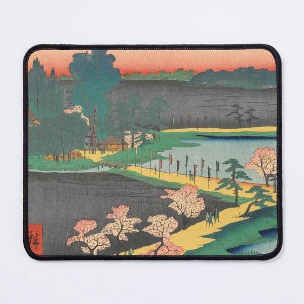 Item preview, Spring Azuma Shrine Vintage Ukiyo-e Japanese Art designed and sold by VintageArchive.