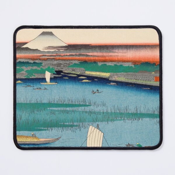 Item preview, Mount Fuji over Sumida River Vintage Ukiyo-e Japanese Art designed and sold by VintageArchive.