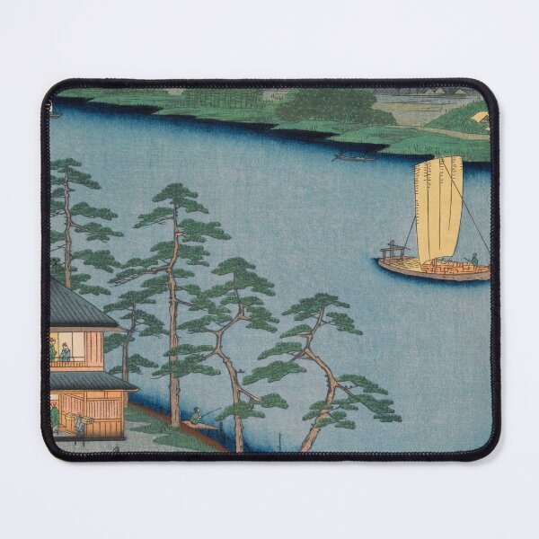 Item preview, Niijuku Ferry Vintage Ukiyo-e Japanese Art designed and sold by VintageArchive.