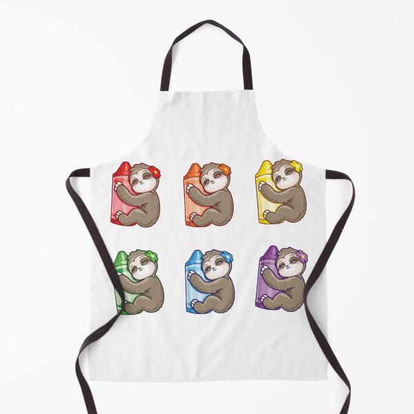 Item preview, Cray on Colors Kawaii Sloth 6 sticker pack designed and sold by pablomendoza.