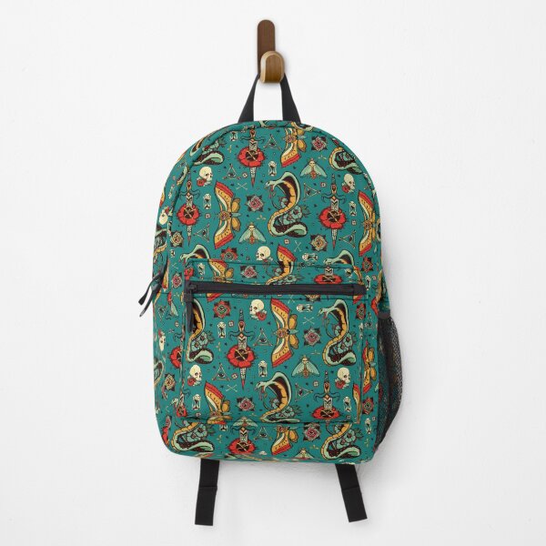 Item preview, Turquiose Moth and Snake Pattern designed and sold by Amanda Irene.