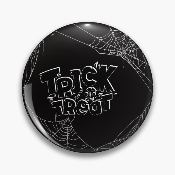 Item preview, Trick or Treat Text Caught in Cobweb Black designed and sold by WearWolfDesigns.