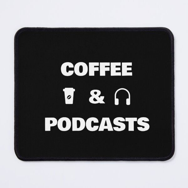 Item preview, Coffee and Podcasts - headphones  coffee cup designed and sold by Inspirationmotivation.