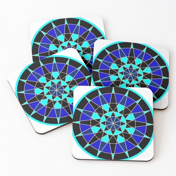 Item preview, Blue compass Geometric artwork designed and sold by geometric01MG.