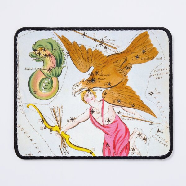 Item preview, Antique Constellation Map of Delphinus, Sagitta, Aquila, Antinous designed and sold by VintageArchive.