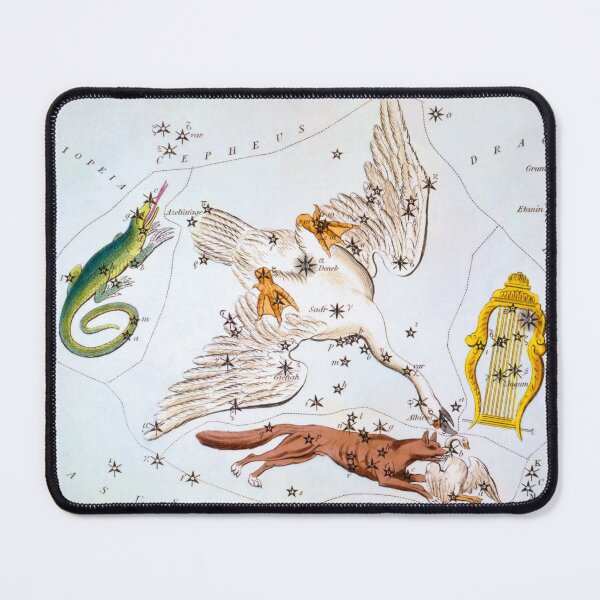 Item preview, Antique Constellation Map of Lacerta, Cygnus, Lyra, Vulpecula designed and sold by VintageArchive.