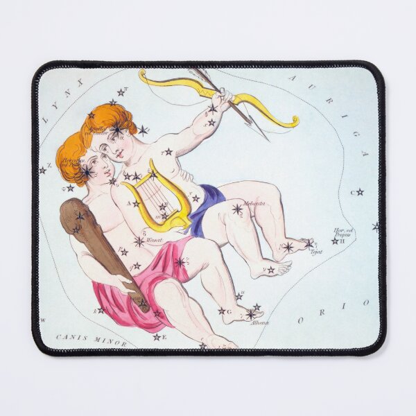 Item preview, Antique Gemini Constellation Map designed and sold by VintageArchive.