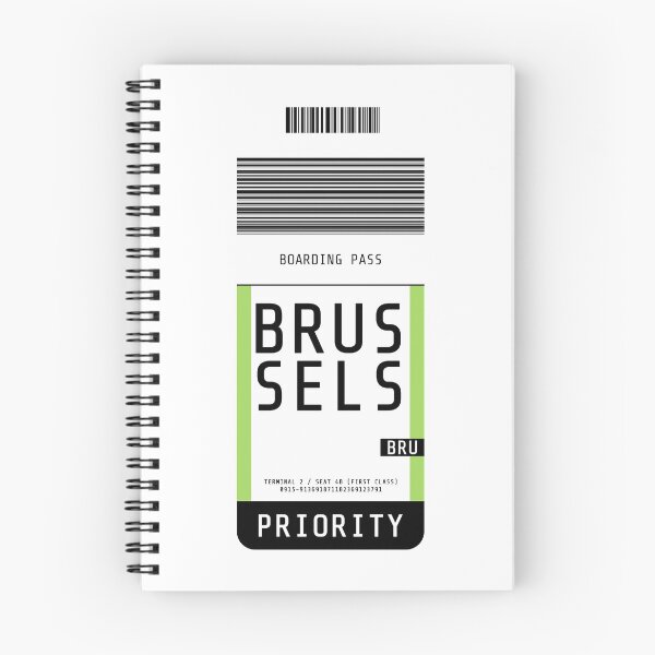 Item preview, Brussels Boarding Pass BRU designed and sold by lukassfr.